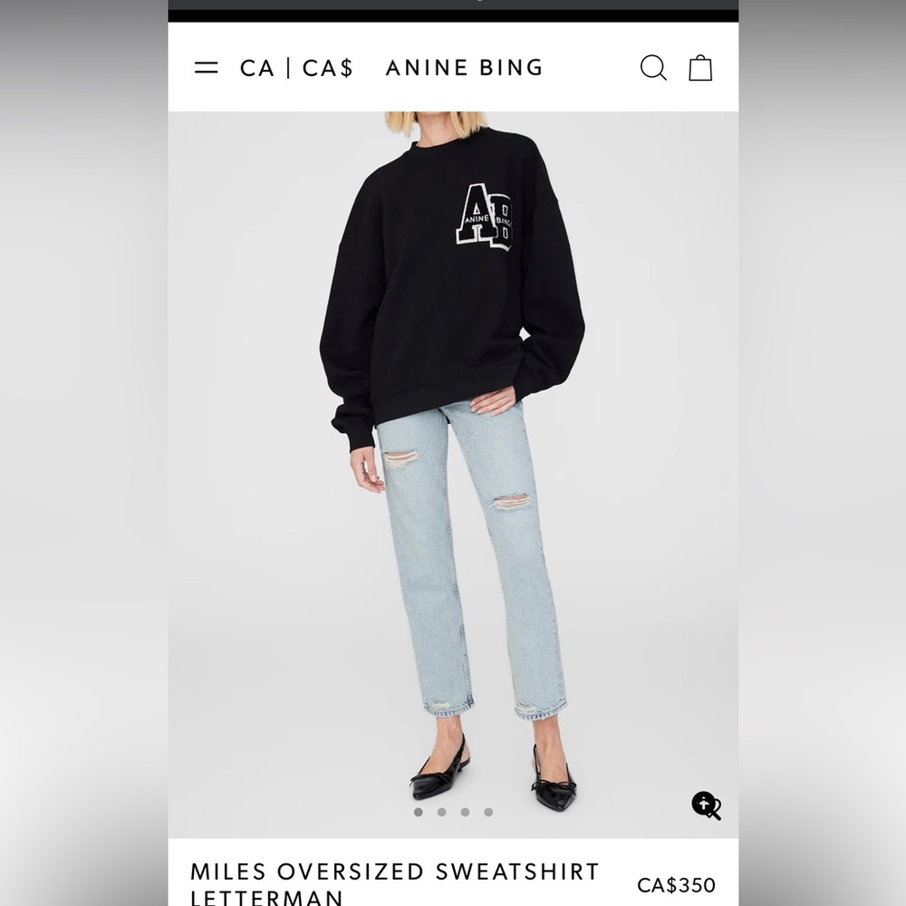 Anine Bing miles letterman varsity sweatshirt - Picture 2 of 3